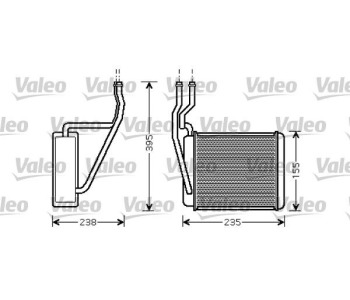 Топлообменник, отопление на вътрешното пространство VALEO 812320 за FORD FIESTA V ван от 2003 до 2010