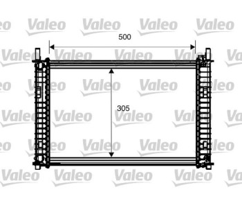 Радиатор, охлаждане на двигателя VALEO 734274 за FORD FIESTA V ван от 2003 до 2010