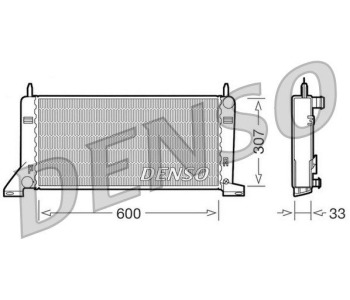 Радиатор, охлаждане на двигателя DENSO DRM10051 за FORD FOCUS I (DNW) комби от 1999 до 2004