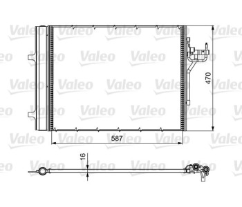 Кондензатор, климатизация VALEO 814017 за FORD FOCUS III от 2010 до 2018