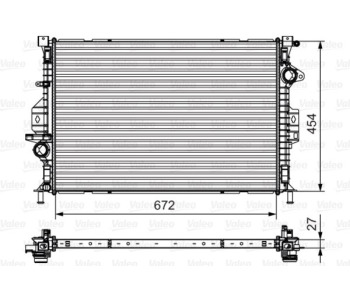 Радиатор, охлаждане на двигателя VALEO 735602 за FORD MONDEO IV (BA7) комби от 2007 до 2015