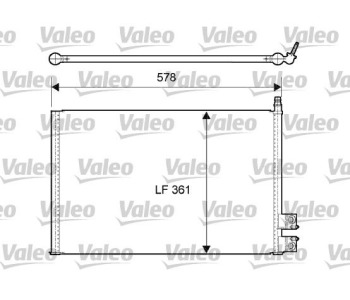 Кондензатор, климатизация VALEO 814083 за FORD FUSION (JU) от 2002 до 2012