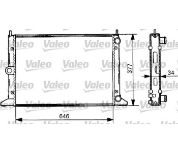 Радиатор, охлаждане на двигателя VALEO 731386 за FORD GALAXY (WGR) от 1995 до 2006