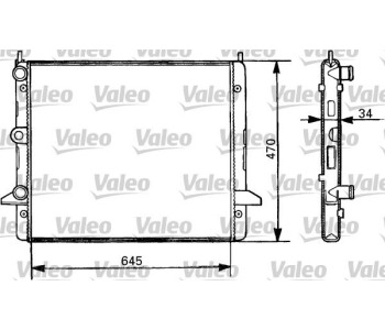 Радиатор, охлаждане на двигателя VALEO 731387 за VOLKSWAGEN SHARAN (7M8, 7M9, 7M6) от 1995 до 2010