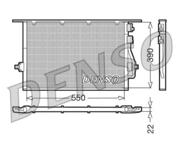 Кондензатор, климатизация DENSO DCN10016 за FORD MONDEO IV (BA7) седан от 2007 до 2015