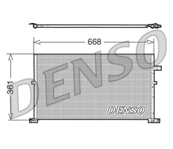 Кондензатор, климатизация DENSO DCN10015 за FORD KA (RL2) кабрио от 2003 до 2005