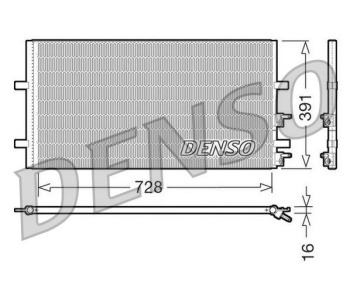Кондензатор, климатизация DENSO DCN10019 за FORD KA (RB) от 1996 до 2008