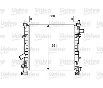 Радиатор, охлаждане на двигателя VALEO 734392 за FORD KA (RL2) кабрио от 2003 до 2005