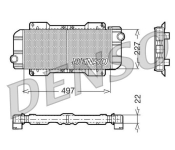 Радиатор, охлаждане на двигателя DENSO DRM10048 за FORD KUGA I от 2008 до 2012