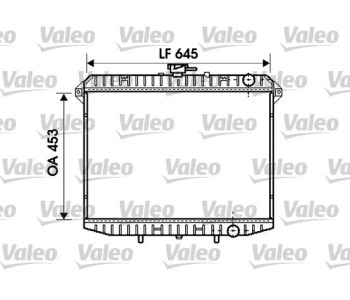 Радиатор, охлаждане на двигателя VALEO 731261 за FORD MAVERICK (UDS, UNS) от 1993 до 1998