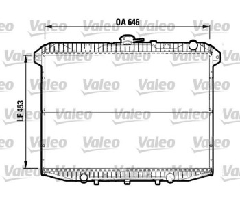 Радиатор, охлаждане на двигателя VALEO 732592 за FORD MAVERICK (UDS, UNS) от 1993 до 1998