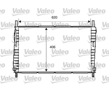 Радиатор, охлаждане на двигателя VALEO 734286 за FORD MONDEO III (BWY) комби от 2000 до 2007