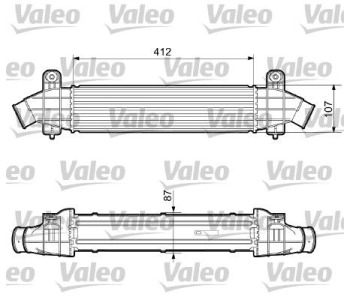 Интеркулер (охладител за въздуха на турбината) VALEO 817238 за FORD MONDEO III (BWY) комби от 2000 до 2007