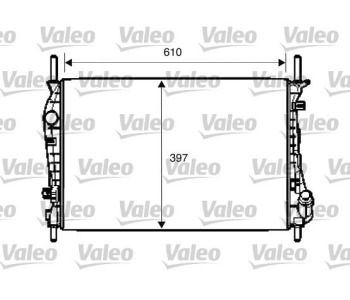 Радиатор, охлаждане на двигателя VALEO 734696 за FORD MONDEO III (BWY) комби от 2000 до 2007