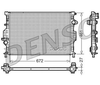 Радиатор, охлаждане на двигателя DENSO DRM10100 за FORD TRANSIT (E) пътнически от 1994 до 2000