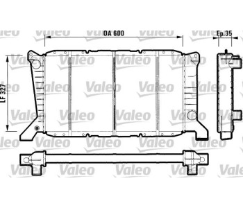 Радиатор, охлаждане на двигателя VALEO 731779 за FORD TRANSIT (E) товарен от 1994 до 2000