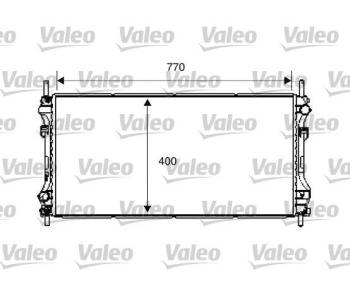 Радиатор, охлаждане на двигателя VALEO 734292 за FORD TRANSIT TOURNEO (FD, FB, FS, FZ, FC) от 2000 до 2006