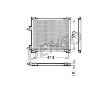 Кондензатор, климатизация DENSO DCN10017 за FORD TRANSIT платформа от 2006 до 2014