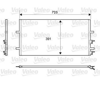 Кондензатор, климатизация VALEO 814087 за FORD TRANSIT TOURNEO от 2006 до 2014