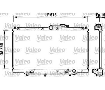 Радиатор, охлаждане на двигателя VALEO 734109 за HONDA ACCORD V (CE) комби от 1993 до 1998