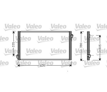 Кондензатор, климатизация VALEO 817783 за HONDA ACCORD VI (CK, CG, CH, CF8) седан от 1997 до 2003