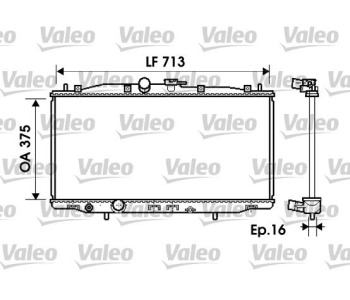 Радиатор, охлаждане на двигателя VALEO 734703 за HONDA ACCORD VII (CL, CN) от 2003 до 2012