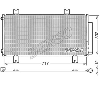 Кондензатор, климатизация DENSO DCN40028 за HONDA ACCORD VIII (CU) седан от 2008 до 2012
