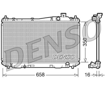 Радиатор, охлаждане на двигателя DENSO DRM40038 за HONDA ACCORD IX (CR) седан от 2012