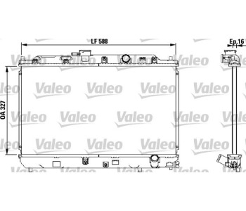 Радиатор, охлаждане на двигателя VALEO 731634 за HONDA CIVIC IV (EC, ED, EE) хечбек от 1987 до 1993