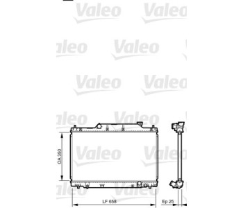 Радиатор, охлаждане на двигателя VALEO 734702 за HONDA CIVIC VII (EU, EP, EV) хечбек от 1999 до 2006