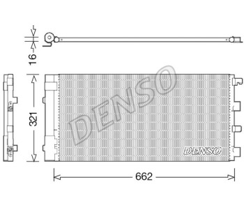 Кондензатор, климатизация DENSO DCN40003 за HONDA CIVIC VIII (FD, FA) седан от 2005 до 2011