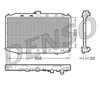 Радиатор, охлаждане на двигателя DENSO DRM40031 за HONDA CIVIC VIII (FN, FK) хечбек от 2005 до 2011