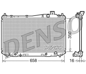 Радиатор, охлаждане на двигателя DENSO DRM40037