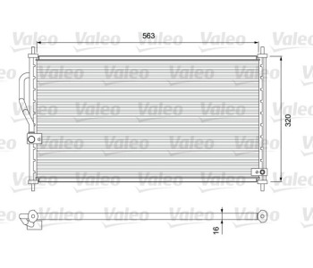 Кондензатор, климатизация VALEO 818070 за HONDA CR-V I (RD) от 1995 до 2002