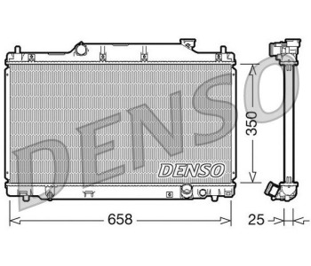 Радиатор, охлаждане на двигателя DENSO DRM40036 за HONDA FR-V (BE) от 2004 до 2010