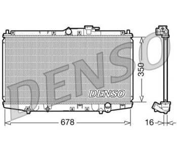 Радиатор, охлаждане на двигателя DENSO DRM40050 за HONDA CR-V III (RE) от 2006 до 2012