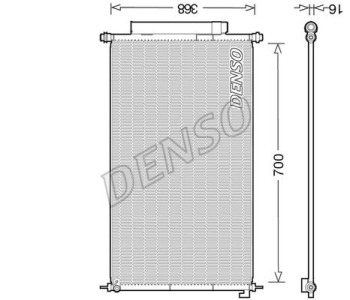 Кондензатор, климатизация DENSO DCN40024 за HONDA CR-V IV (RM) от 2012