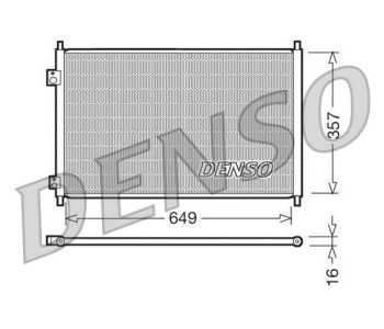 Кондензатор, климатизация DENSO DCN40013 за HONDA CR-V IV (RM) от 2012