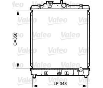 Радиатор, охлаждане на двигателя VALEO 734117 за HONDA HR-V (GH) от 1998 до 2006