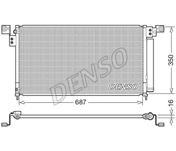 Кондензатор, климатизация DENSO DCN40027 за HONDA HR-V (RU) от 2014