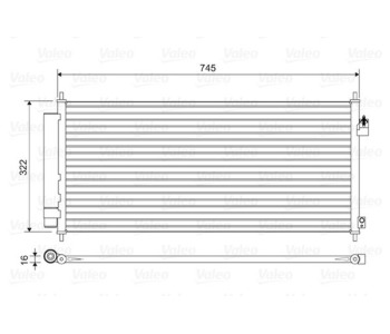 Кондензатор, климатизация VALEO 814413 за HONDA JAZZ III (GE, GG, GP) от 2007 до 2014