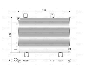 Кондензатор, климатизация VALEO 822594 за HONDA JAZZ IV (GK) от 2013