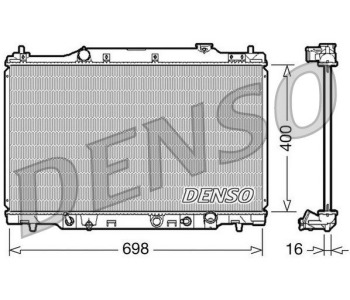 Радиатор, охлаждане на двигателя DENSO DRM40045 за HONDA JAZZ IV (GK) от 2013