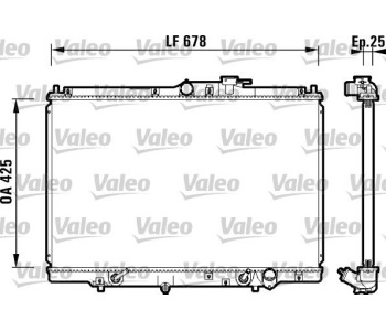 Радиатор, охлаждане на двигателя VALEO 734112 за HONDA SHUTTLE (RA) от 1994 до 2004