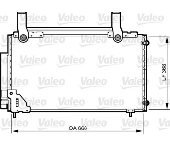 Кондензатор, климатизация VALEO 814267 за HONDA STREAM (RN1/2/3/4/5) от 2001 до 2006