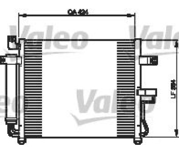 Кондензатор, климатизация VALEO 818073 за HYUNDAI ACCENT I (X-3) купе от 1994 до 1999