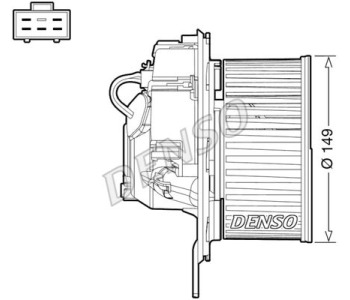 Вентилатор вътрешно пространство DENSO DEA41009 за HYUNDAI ACCENT II (LC) хечбек от 1999 до 2005