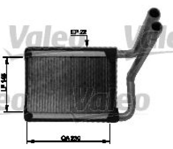 Топлообменник, отопление на вътрешното пространство VALEO 812429 за HYUNDAI ACCENT III (MC) хечбек от 2006 до 2010