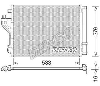 Кондензатор, климатизация DENSO DCN41009 за HYUNDAI ACCENT III (MC) хечбек от 2006 до 2010