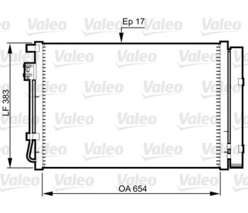 Кондензатор, климатизация VALEO 814362 за HYUNDAI ACCENT IV (RB) седан от 2010 до 2016